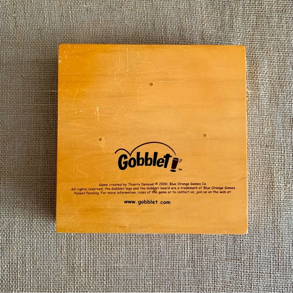 BLUE ORANGE GAMES GOBBLET All Wood Tic Tac Toe Stacking Game Award Winning - Picture 4 of 15